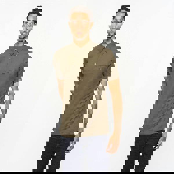 Gabicci V55GX18 Mens Ladro Short Sleeve Plain Jersey Polo Shirt Gabicci Vintage - IVY