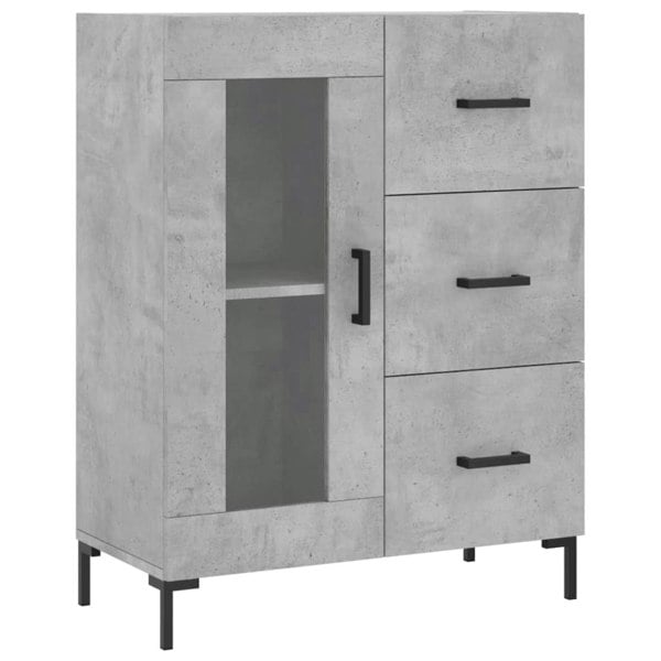 Berkfield Highboard Concrete Grey 69.5x34x180 cm Engineered Wood