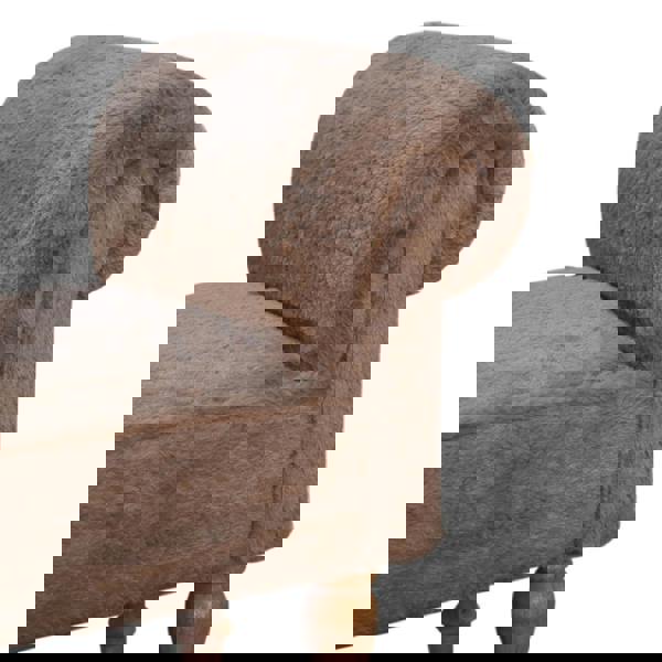 Artisan Furniture Mocha Faux Fur Bedroom Bench