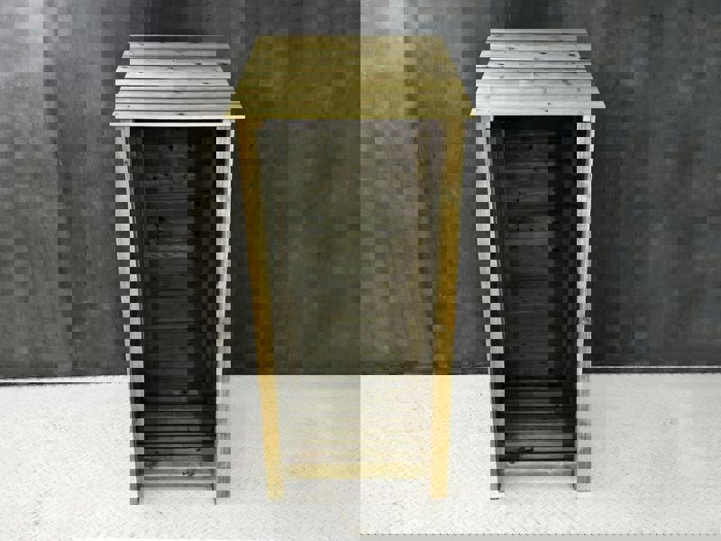 Arbor Garden Solutions Wooden Premium Tongue/Groove Log Store (W-79cm, H-126cm or H-180cm, D-88cm)