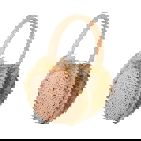 Aran Cable Ear Muffs Aran Cable Ear Muffs with Faux Fur Trim - Timeless 3GG Knit