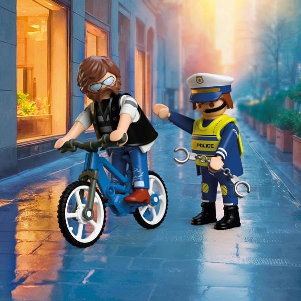 Playmobil Police Bicycle Robbery - 72076 Playset