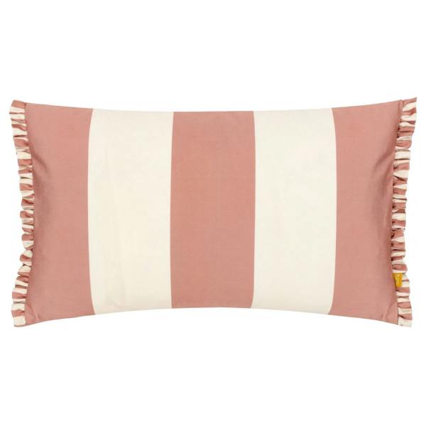 Furn Araya Velvet Striped Cushion Cover - Pink