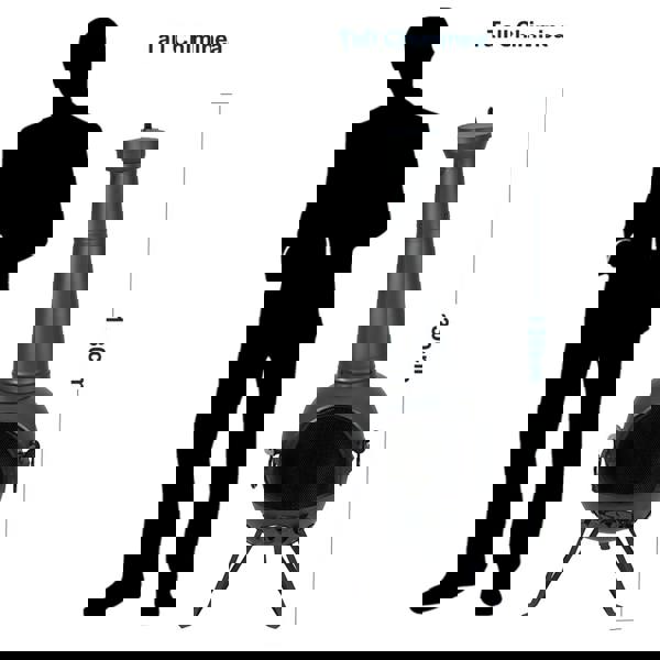 Gr8 Garden Large 130cm Tall Garden Patio Chiminea Wood Log Burner Fire Pit BBQ Grill Heater