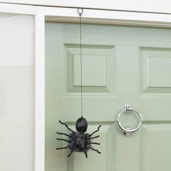 Samuel Alexander 2ft Battery Operated Dropping Dangling Halloween Spider Animatronic Decoration