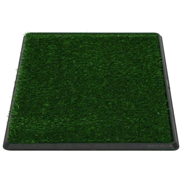 Berkfield Pet Toilet with Tray & Faux Turf Green 76x51x3 cm WC