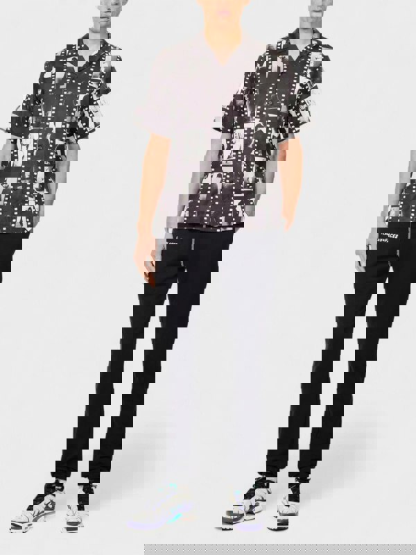 Places + Faces Contrast Stitch Joggers Black - Supplied FashionPlaces + Faces