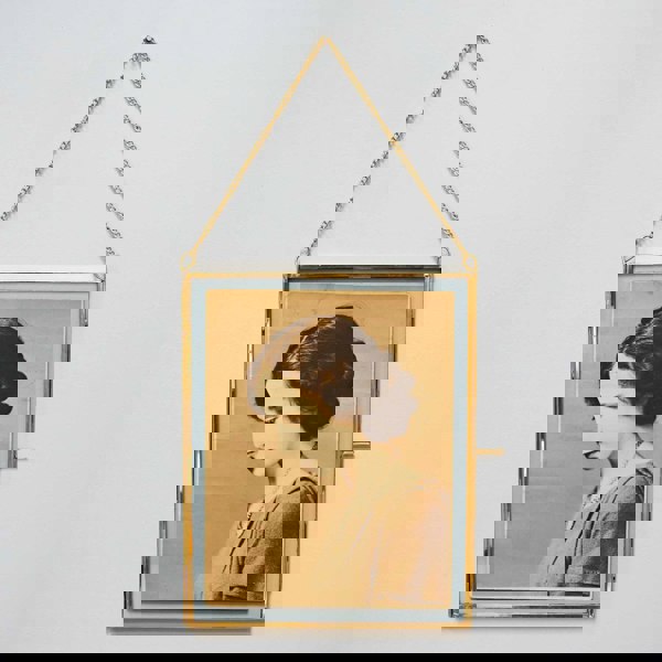 Paper High Dia Gold Recycled Glass Hanging Photo Frame