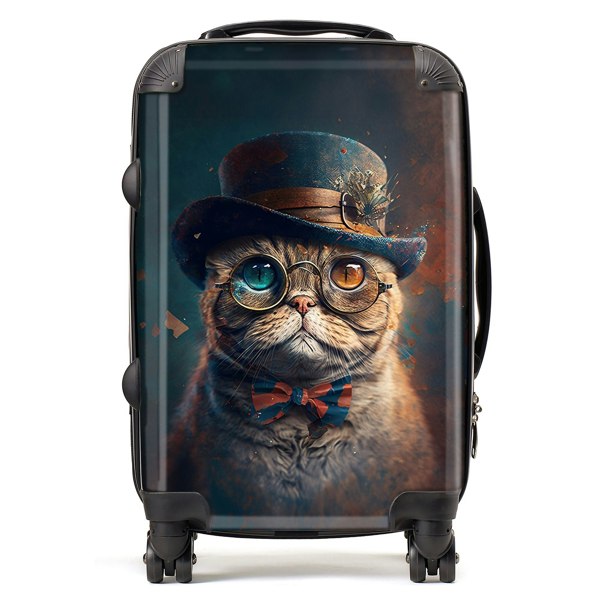 Warren Reed Scottish Fold Cat Splashart Suitcase