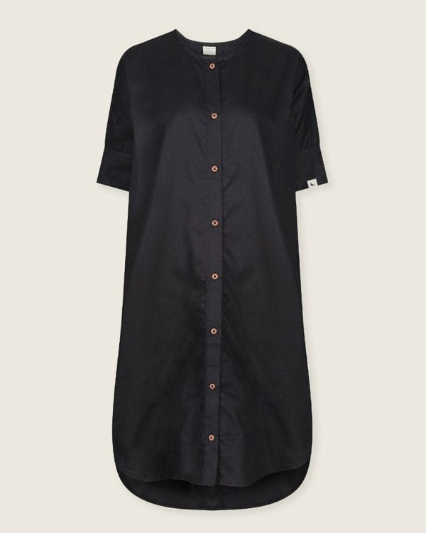 Nina Black Midi Dress- image 2