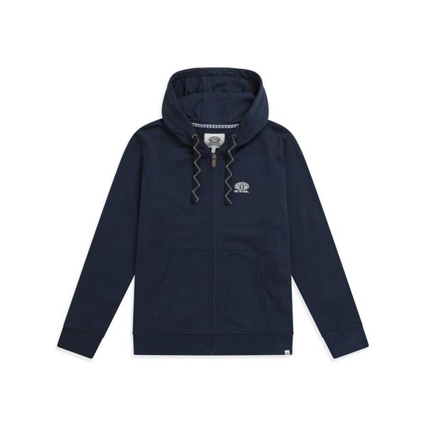 Animal Womens/Ladies Nikki Organic Zipped Hoodie - Dark Blue - 