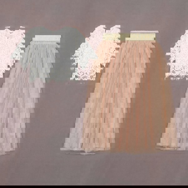 UK Flower Girl Boutique Baby Felicity Couture Set - Apricot Champagne