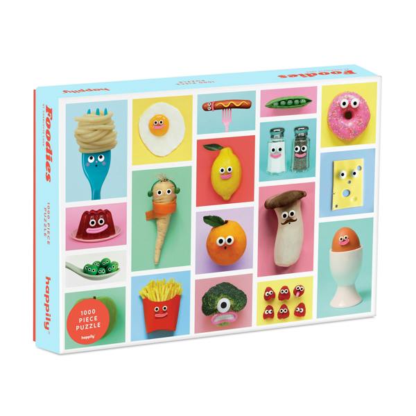 Happily Puzzles Food & Drink Bundle - 3 x 1,000 Piece Jigsaw Puzzles