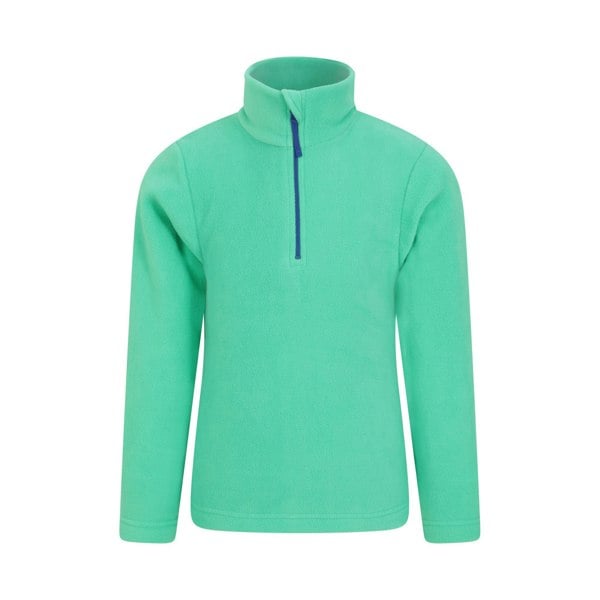 Mountain Warehouse Childrens/Kids Camber II Half Zip Fleece Jacket - Dark Green