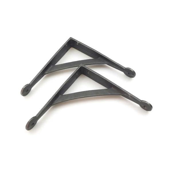 Pair of Antique Cast Iron Gallows Shelf Brackets