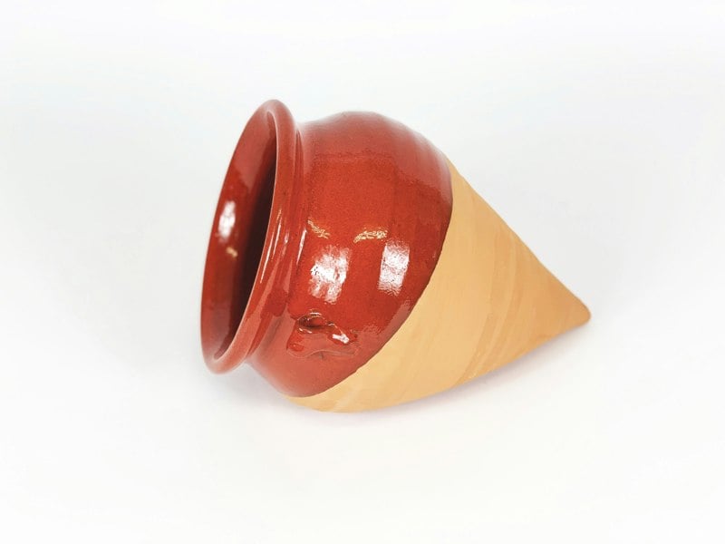 Verano Spanish Ceramics Selena - Teardrop Half Dipped Hanging Pots