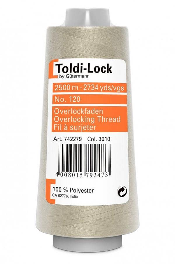 Gutermann Toldi Lock Overlocker Thread 2500m Polyester Thread Suitable For Dressmaking