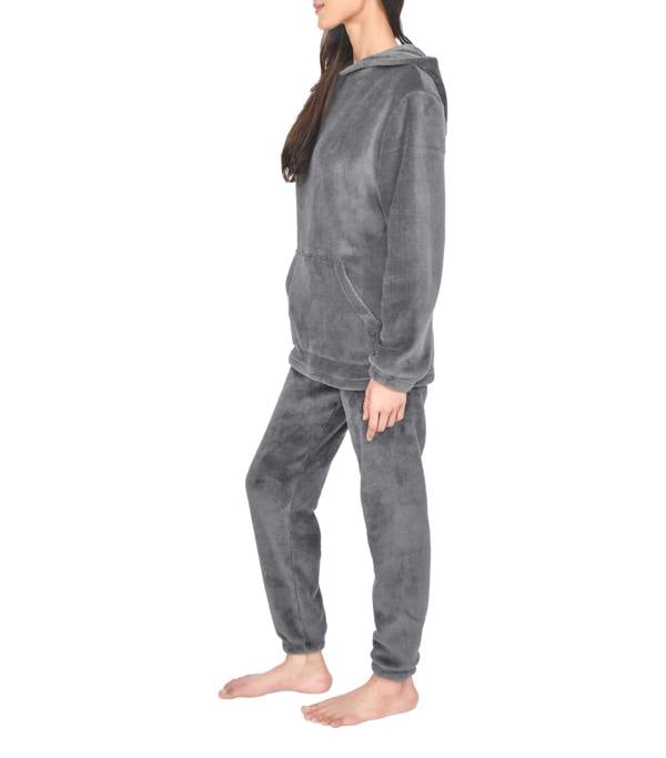 Smart Living Ladies Fleece Hoodie & Jogger Set - Charcoal