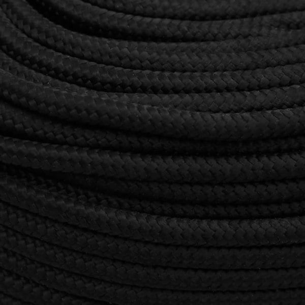 Berkfield Work Rope Black 10 mm 50 m Polyester