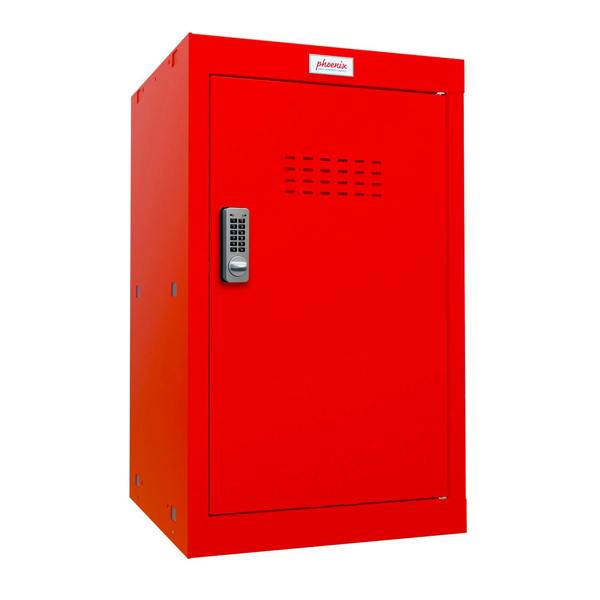 Phoenix Safe Phoenix CL0644RRE Size 3 Red Cube Locker with Electronic Lock