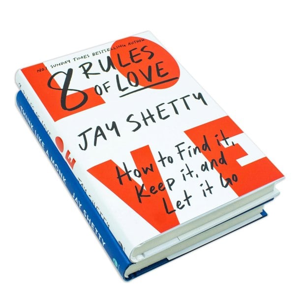 Jay Shetty Collection 2 Books Set (8 Rules of Love [Hardcover], Think Like a Monk [Hardcover])