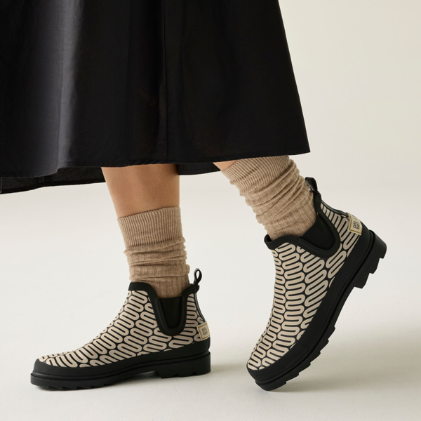 Regatta Women's Orla Kiely Wiggle Mid Cut Wellington Boots - Monochrome
