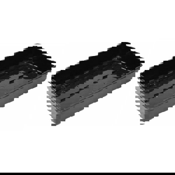 3 x Plastic Heavy Duty Seed Trays With Strong Rim For Extra Rigidity Ideal For Gardens & Greenhouse
