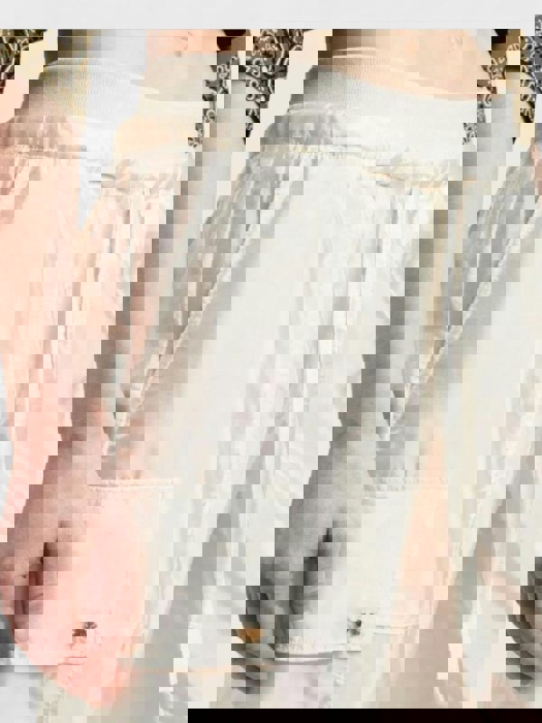 Palm Angels Satin Parachute Trousers White - Womens