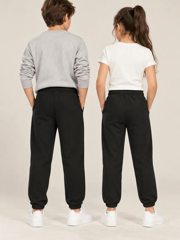 Childsplay Kids Cotton Joggers in Black