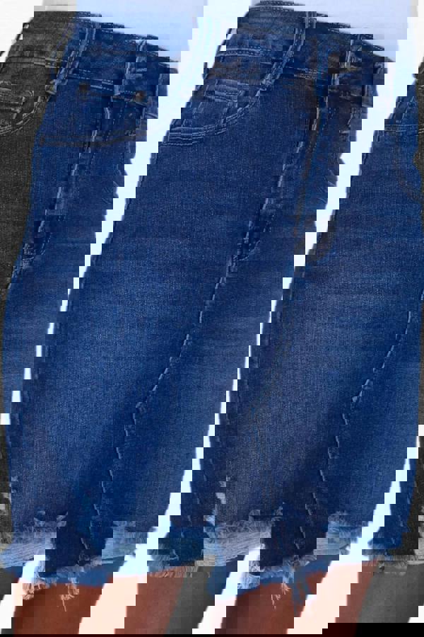 Paulo Due Women's Distressed Denim Mini Skirt