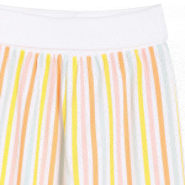 Mini Cuddles Baby Girls 3pk Fruits Print, Solid And Striped Leggings, Multicolour