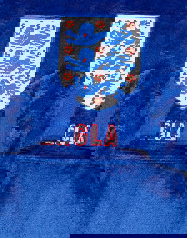 England Mens Blue Logo Blanket Hoodie (One Size)