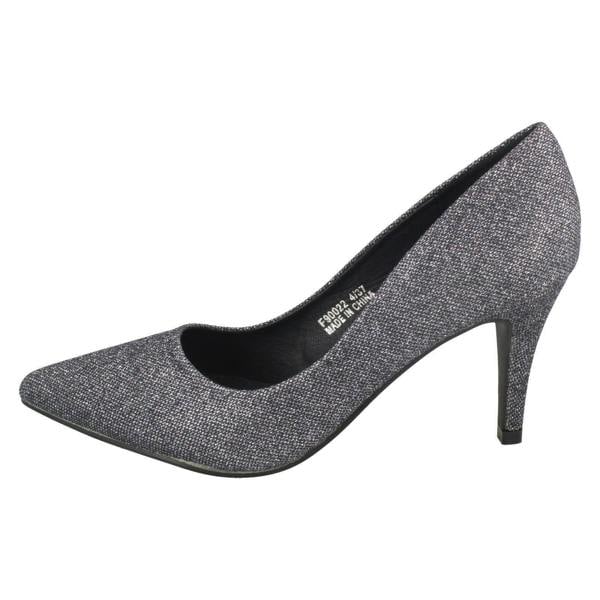 Anne Michelle Ladies Anne Michelle Mid Heel Court Shoes