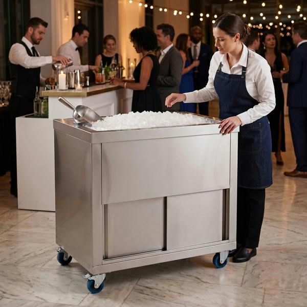 Kukoo Mobile Cocktail Bar Station & Ice Cart – 1000mm