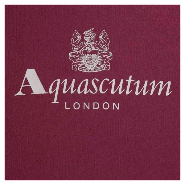 Aquascutum Mens Active Big Logo Sweatshirt - Cordovan Red - 
