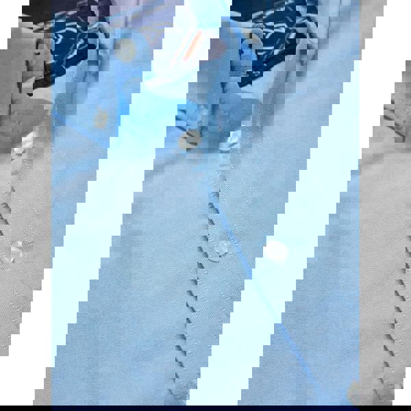 Raging Bull Mens Classic Oxford Long-Sleeved Shirt - Sky Blue - 