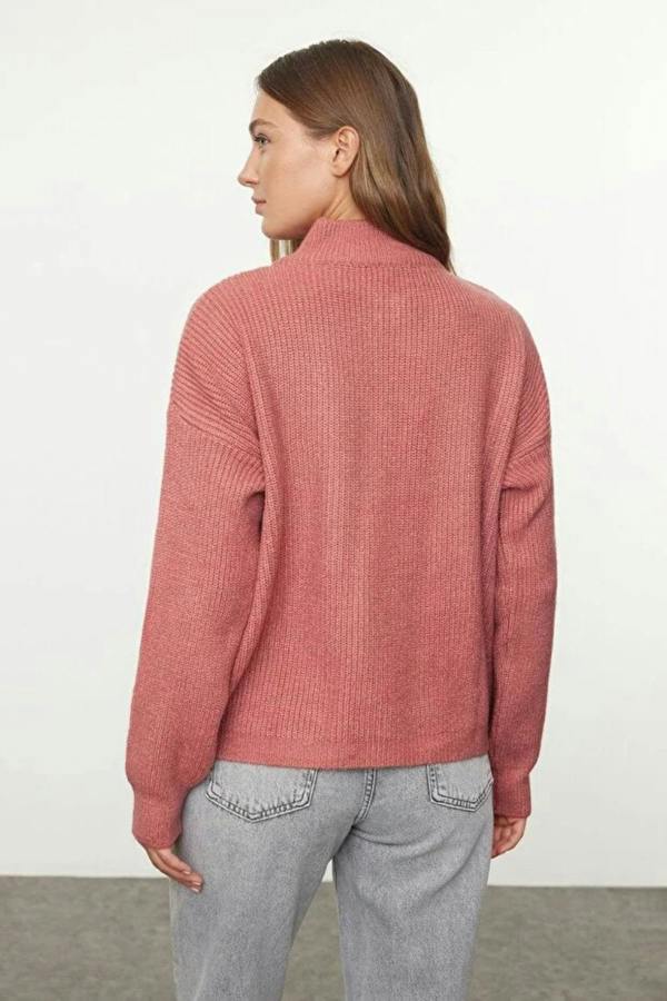 Hoxton Gal Soft-Textured Zip-Up Knit Sweater