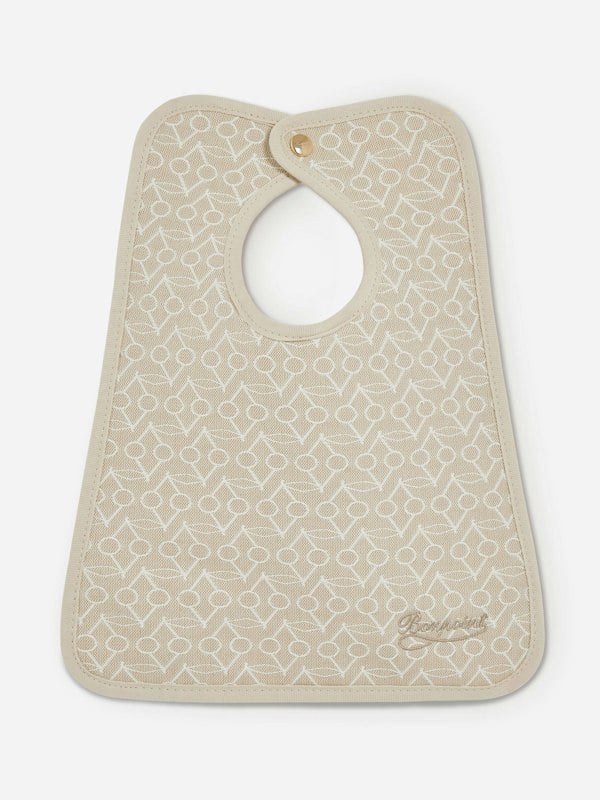 Bonpoint Baby Bavoir Clip Bib in Beige