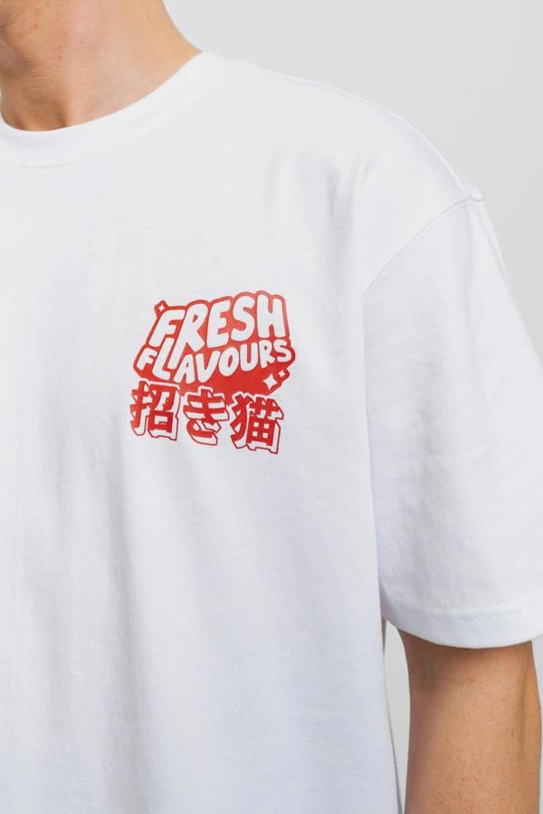 Fresh Couture Fresh Flavours Ramen T-Shirt - White