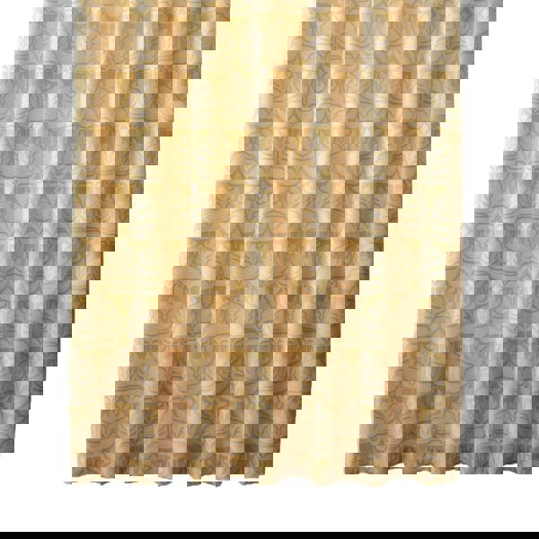 Paoletti Horto Eyelet Curtains - Ochre Yellow