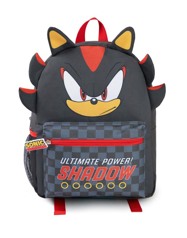 Vanilla Underground Sonic the Hedgehog Unisex Kids Grey Shadow Backpack (One Size)