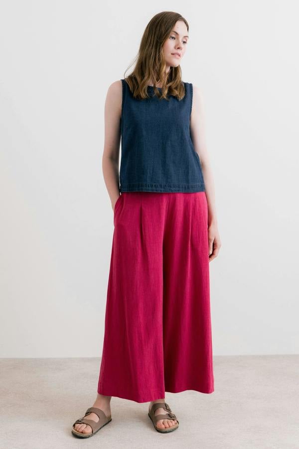 Lily & Me Cora Denim Button Back Vest