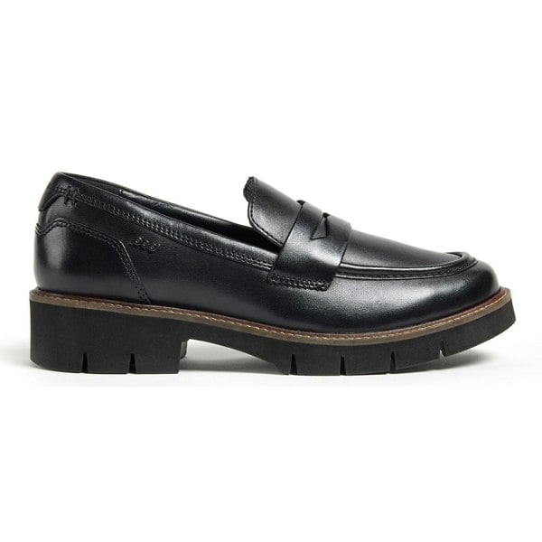 Pod Kaltin Leather Women's Black Loafers