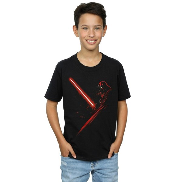 Star Wars Boys Darth Vader Lightsaber T-Shirt - Black