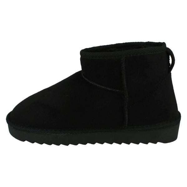 Spot On Ladies Spot On Chunky Sole Wide Fit Casual Ankle Boots F4462
