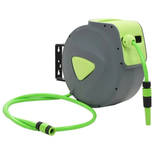 Berkfield Automatic Retractable Water Hose Reel Wall Mounted 20+2 m