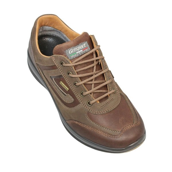 Grisport Mens Airwalker Leather Walking Shoes - Tan