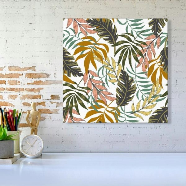 Warren Reed Tropical Leaves Canvas