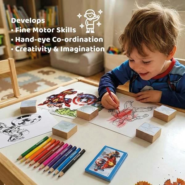 Multiprint Avengers Travel Set by Multiprint – Kids Activity & Craft Set