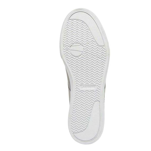 Lacoste Mens Canvas Grip Flat Trainers - White - 
